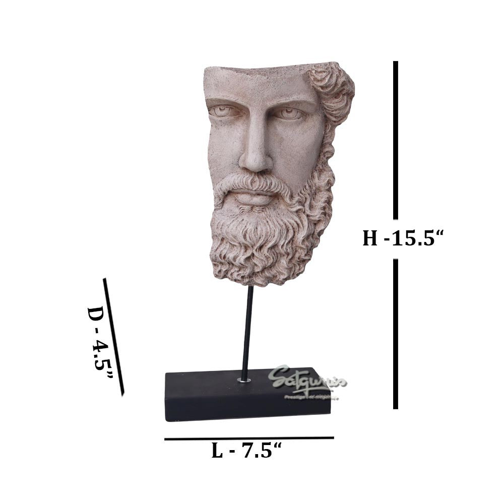 Roman Man Half Face by Satgurus