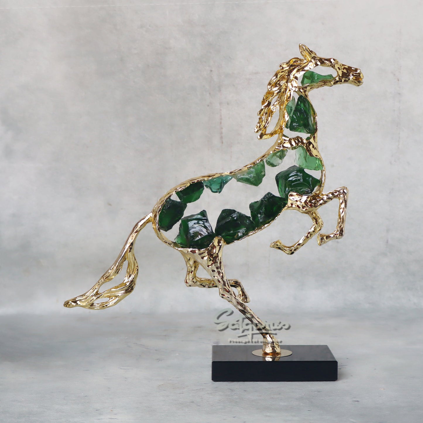 Blue Stone Horse Art Piece by Satgurus