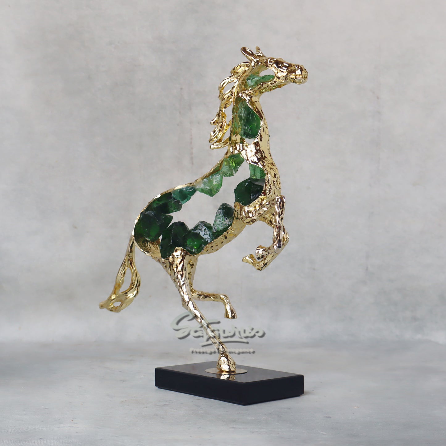 Blue Stone Horse Art Piece by Satgurus