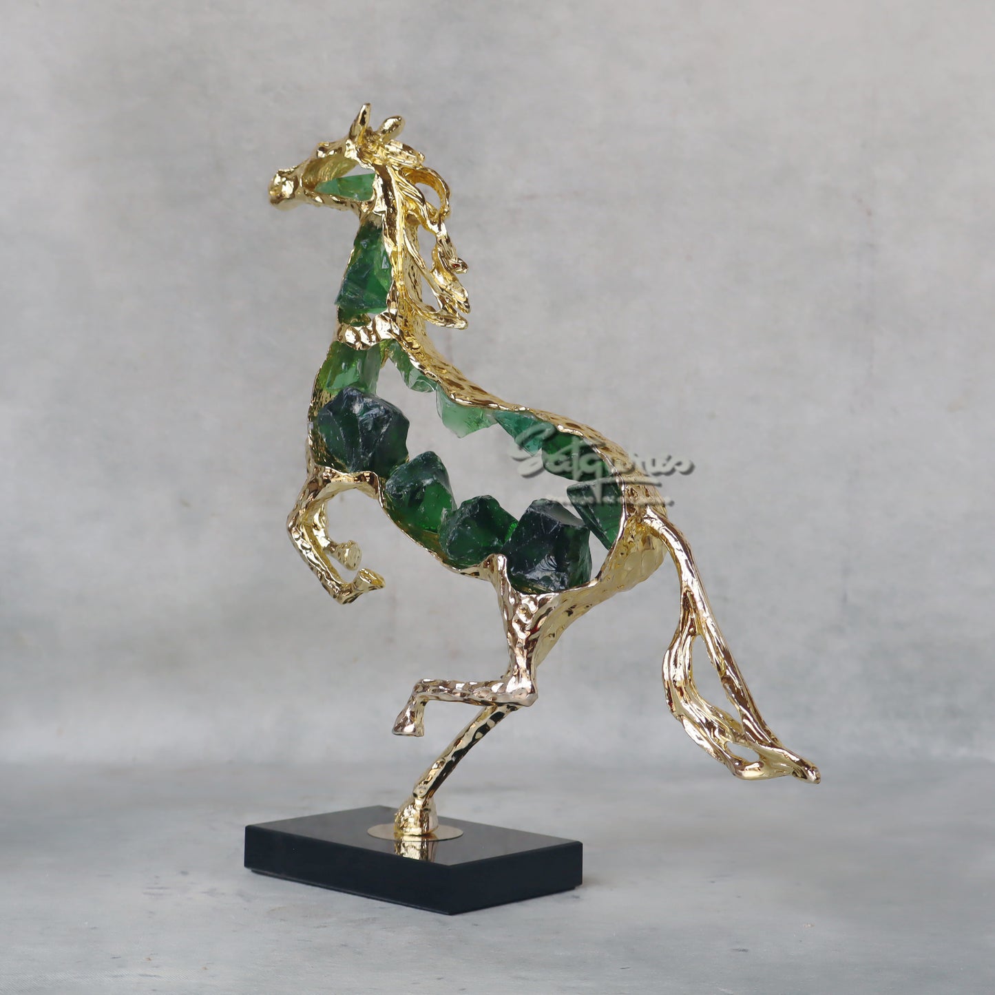 Blue Stone Horse Art Piece by Satgurus