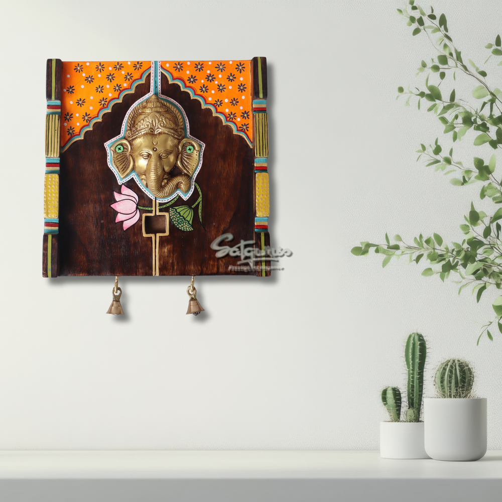 Amantran Wall Décor Frame With Divine Ganesha #1 by Satgurus