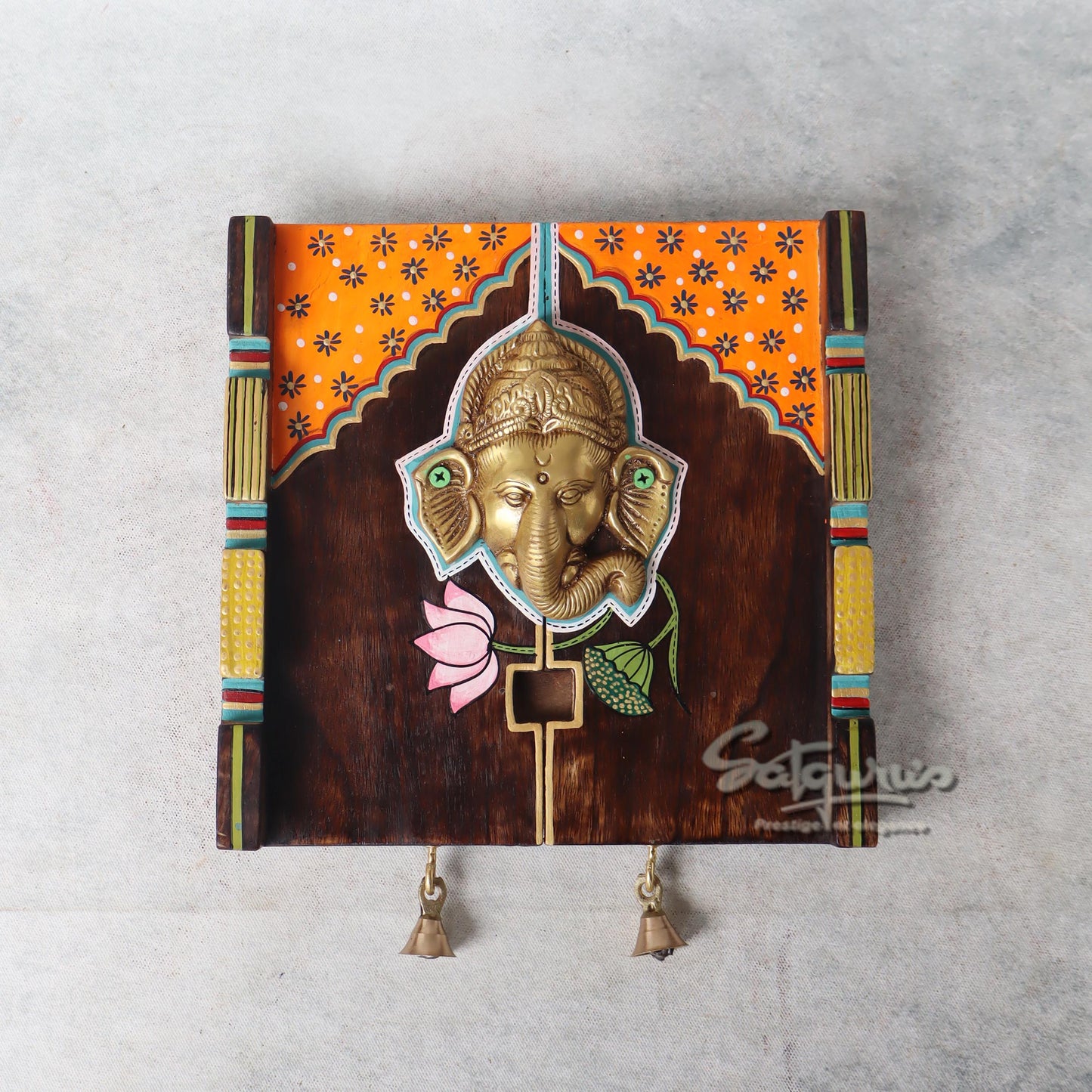 Amantran Wall Décor Frame With Divine Ganesha #1 by Satgurus