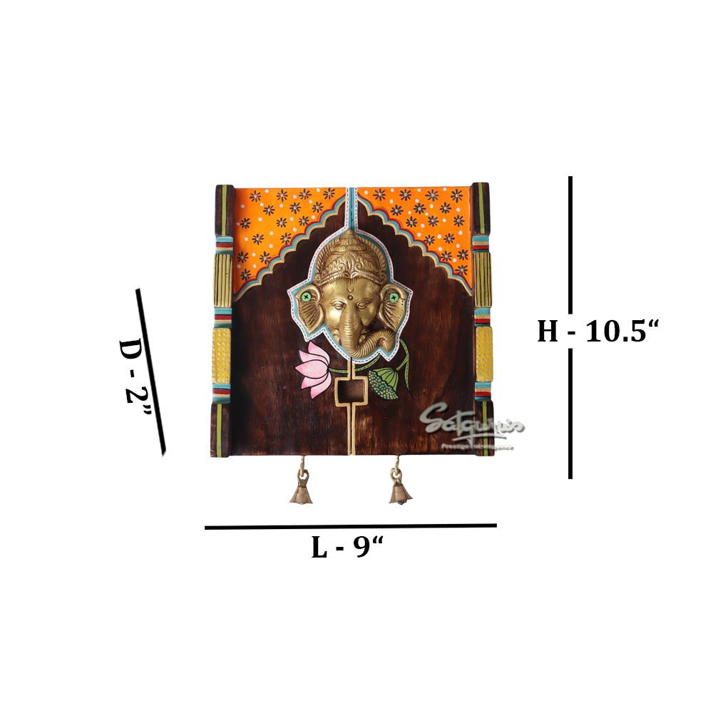 Amantran Wall Décor Frame With Divine Ganesha #1 by Satgurus