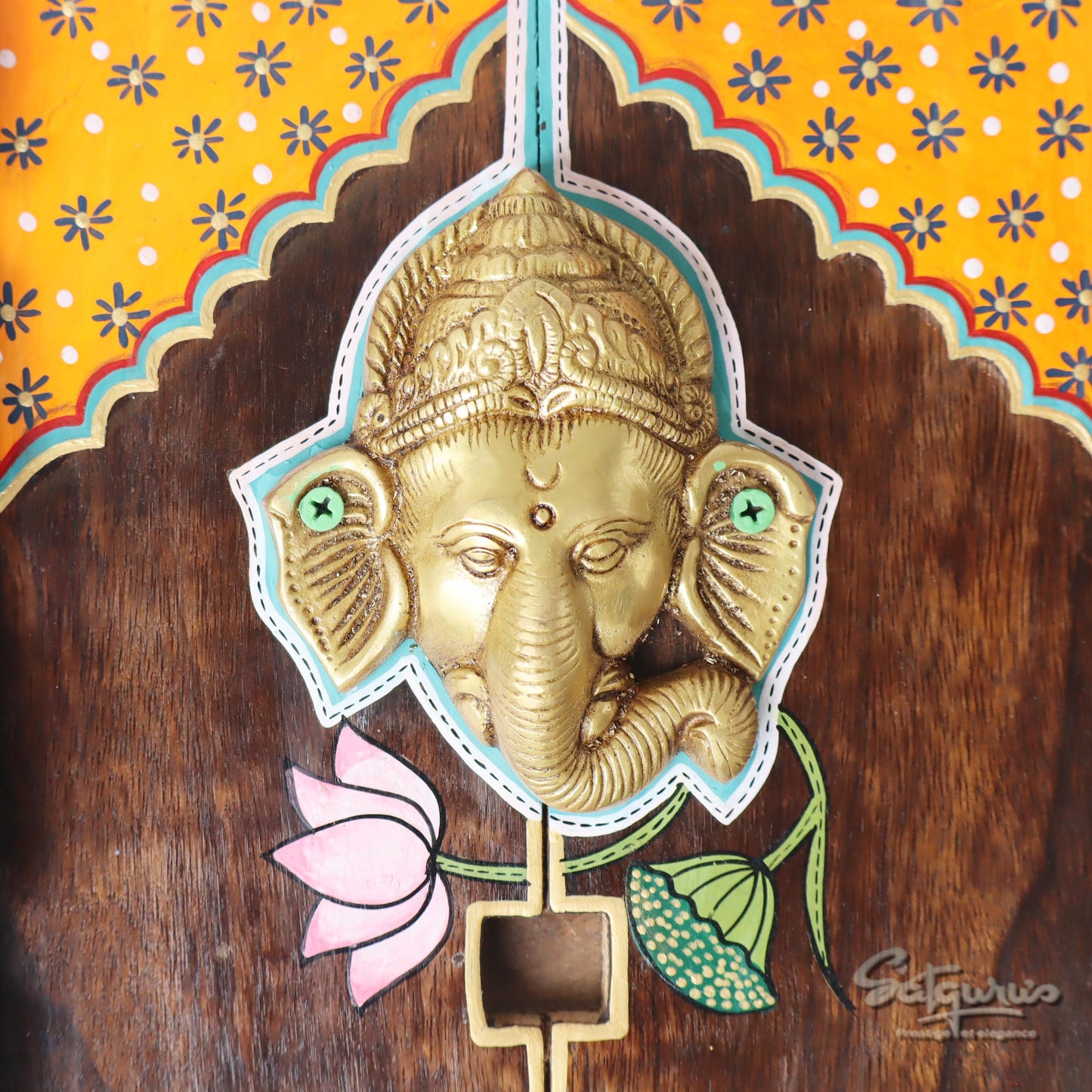 Amantran Wall Décor Frame With Divine Ganesha #1 by Satgurus