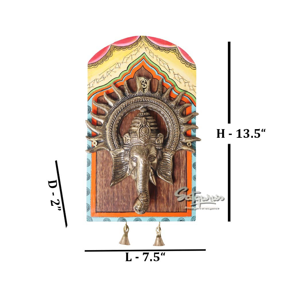 Amantran Wall Décor Frame With Divine Ganesha #2 by Satgurus