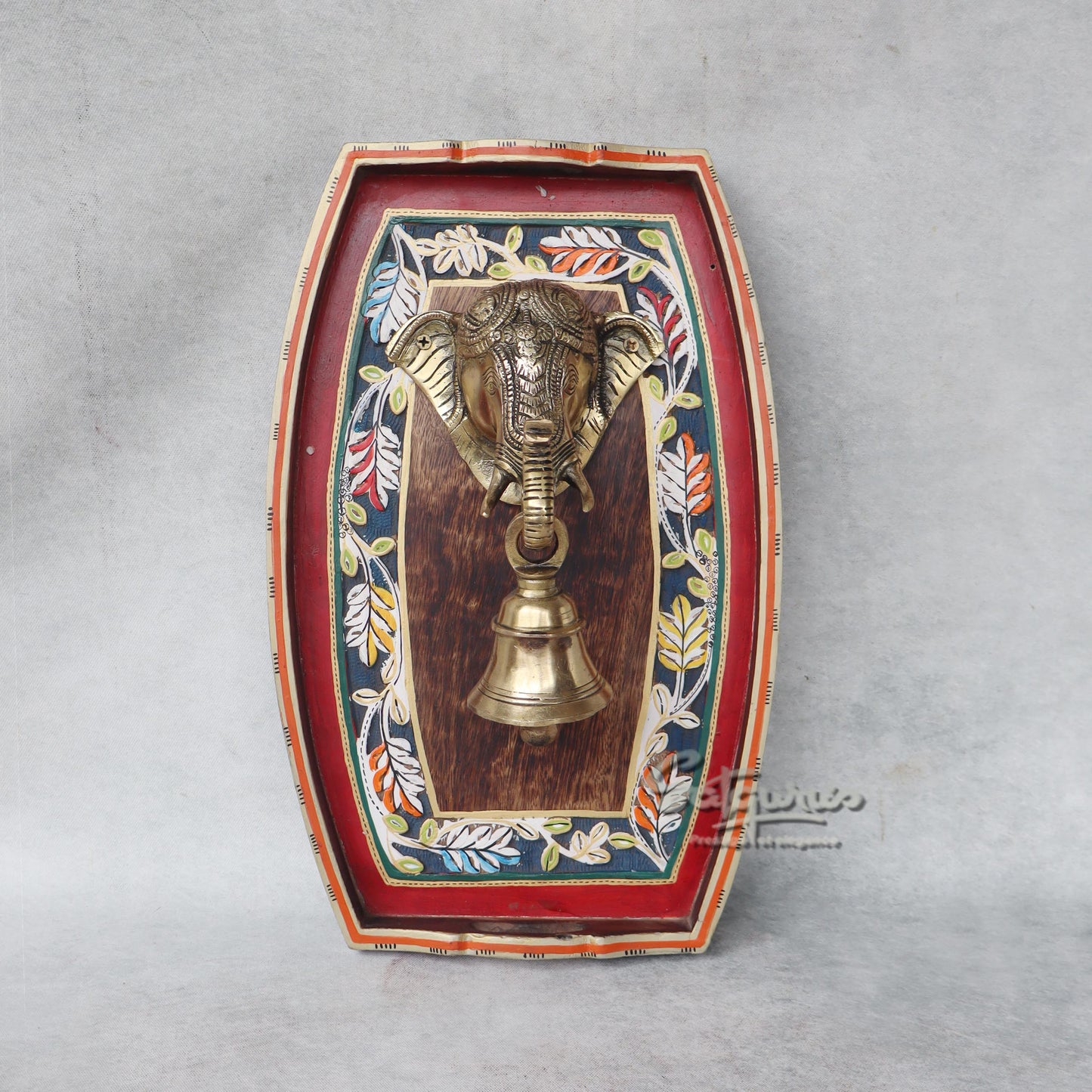Amantran Wall Décor Frame With Divine Ganesha With A Bell by Satgurus