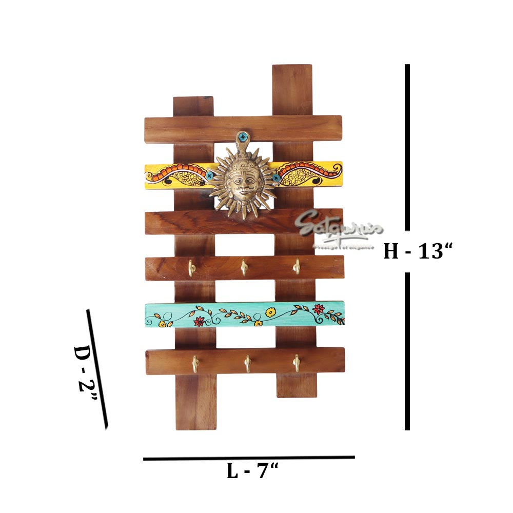 Taksha Key Hanger With Mask Motifs by Satgurus