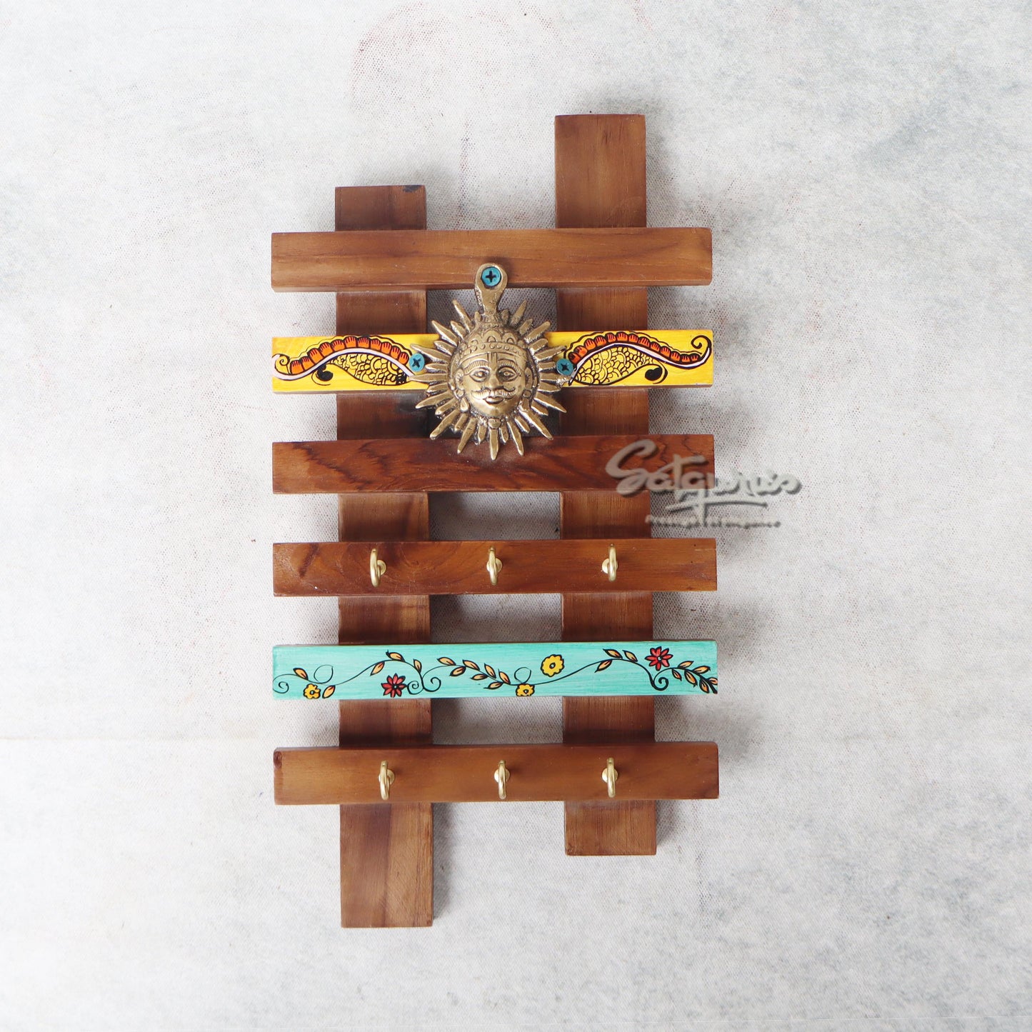Taksha Key Hanger With Mask Motifs by Satgurus