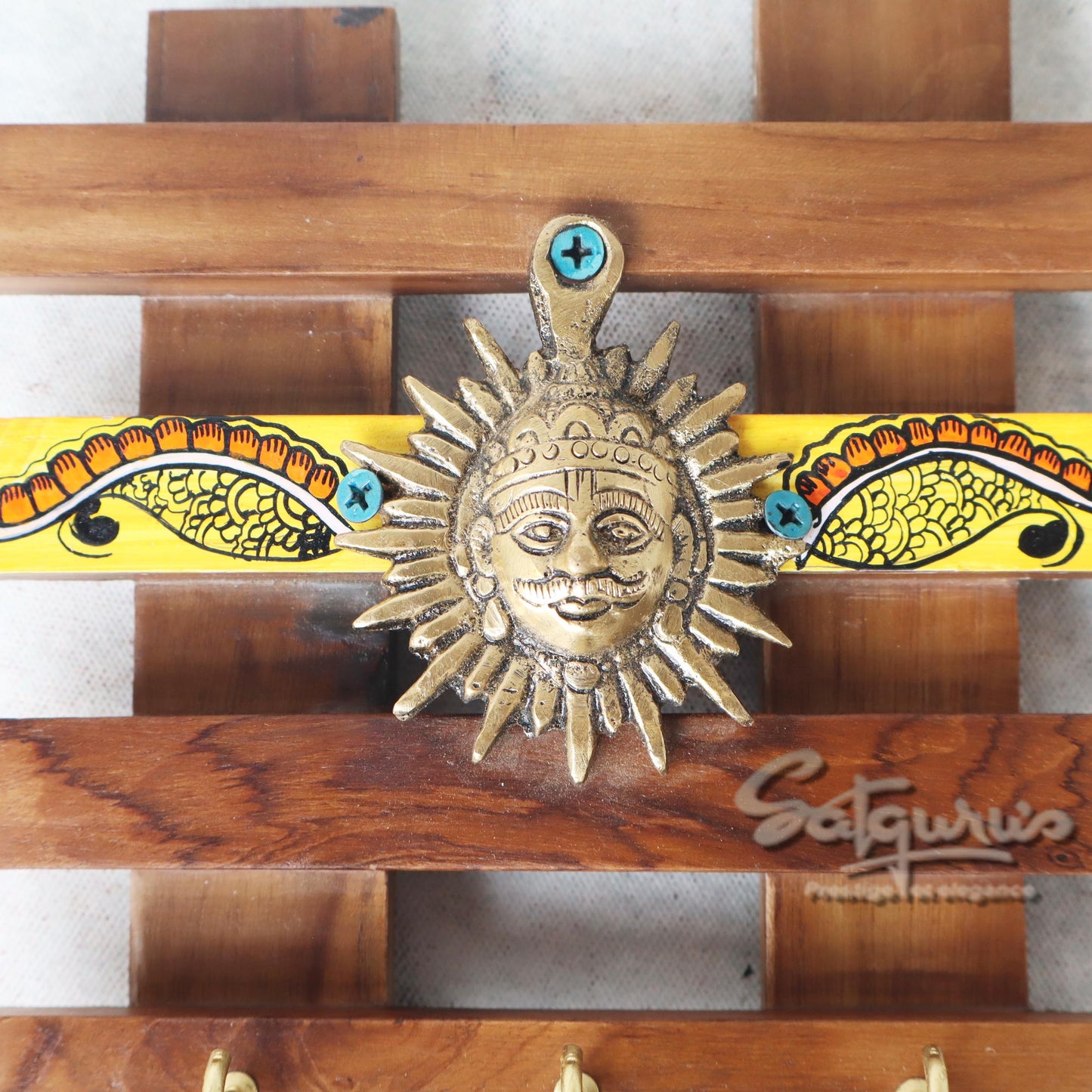 Taksha Key Hanger With Mask Motifs by Satgurus
