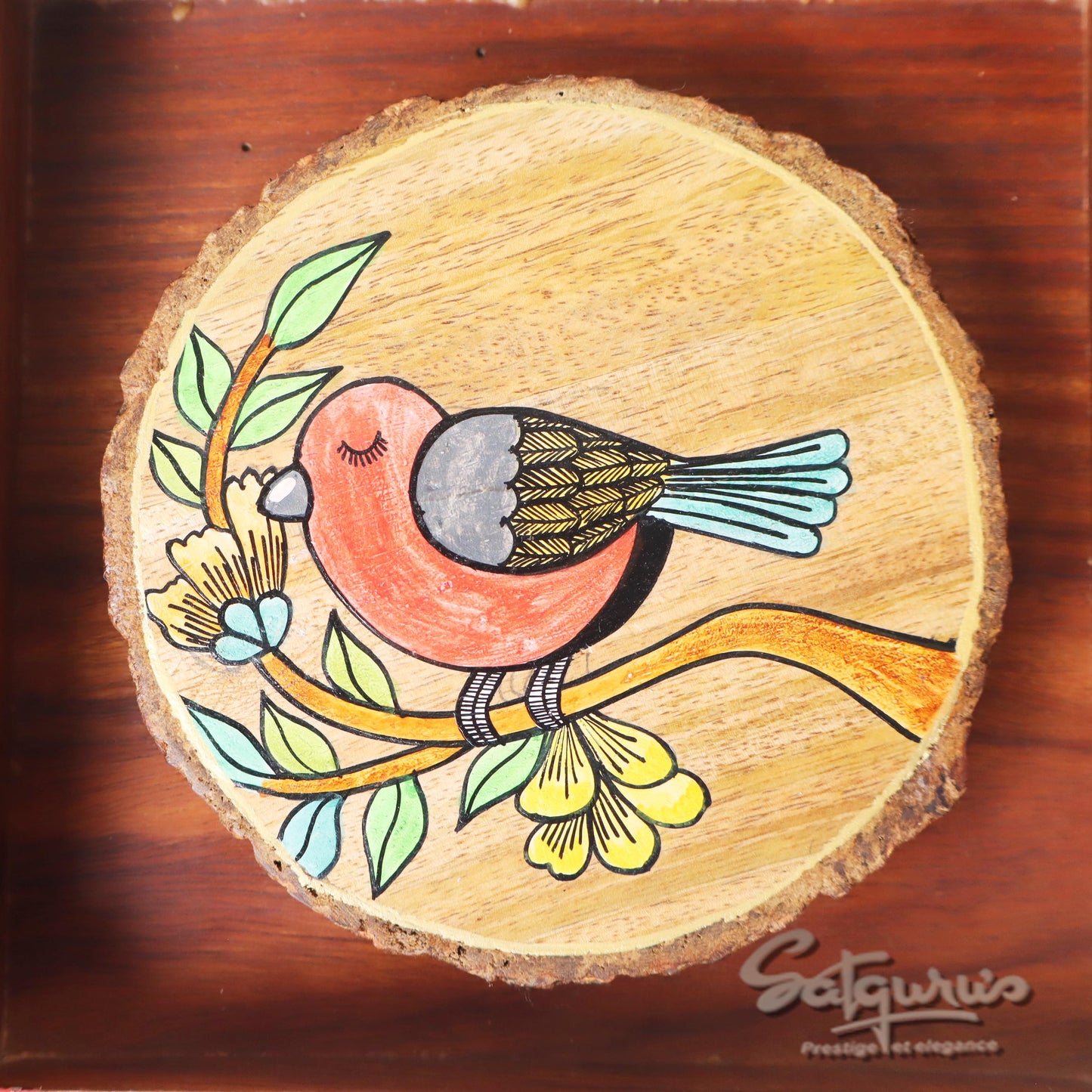 Set Of 4 Cleo Wall Décor Birds Paintings by Satgurus