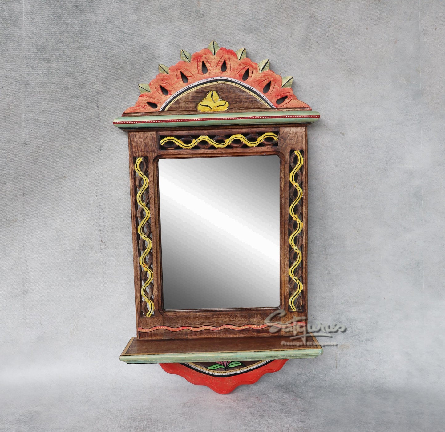 Handcrafted Jharokha Mirror by Satgurus