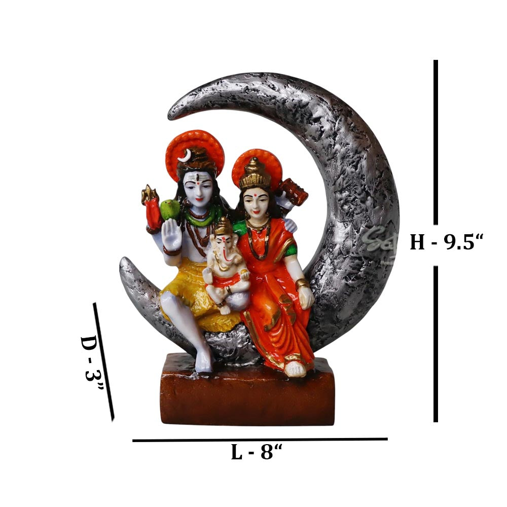 Shiv Parvati On Moon by Satgurus