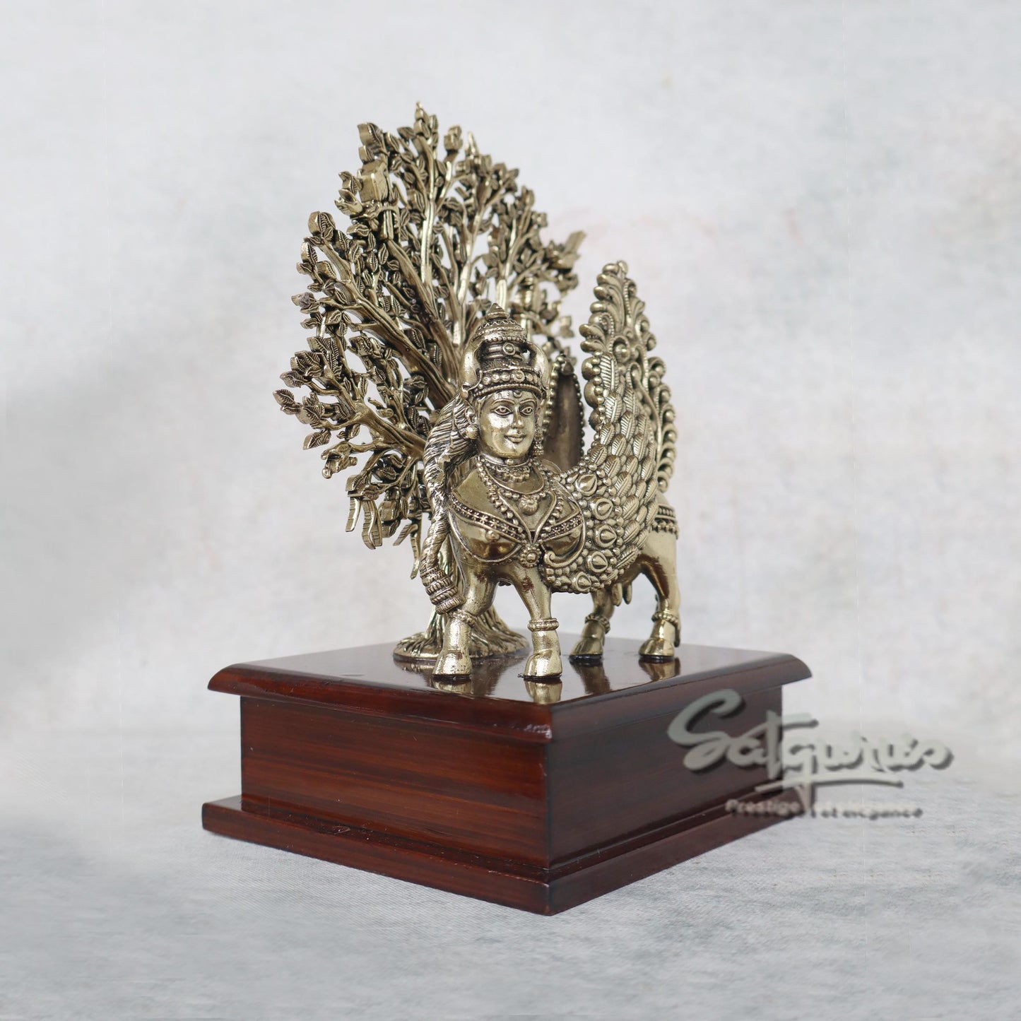 Kamdhenu With Tree On Base by Satgurus