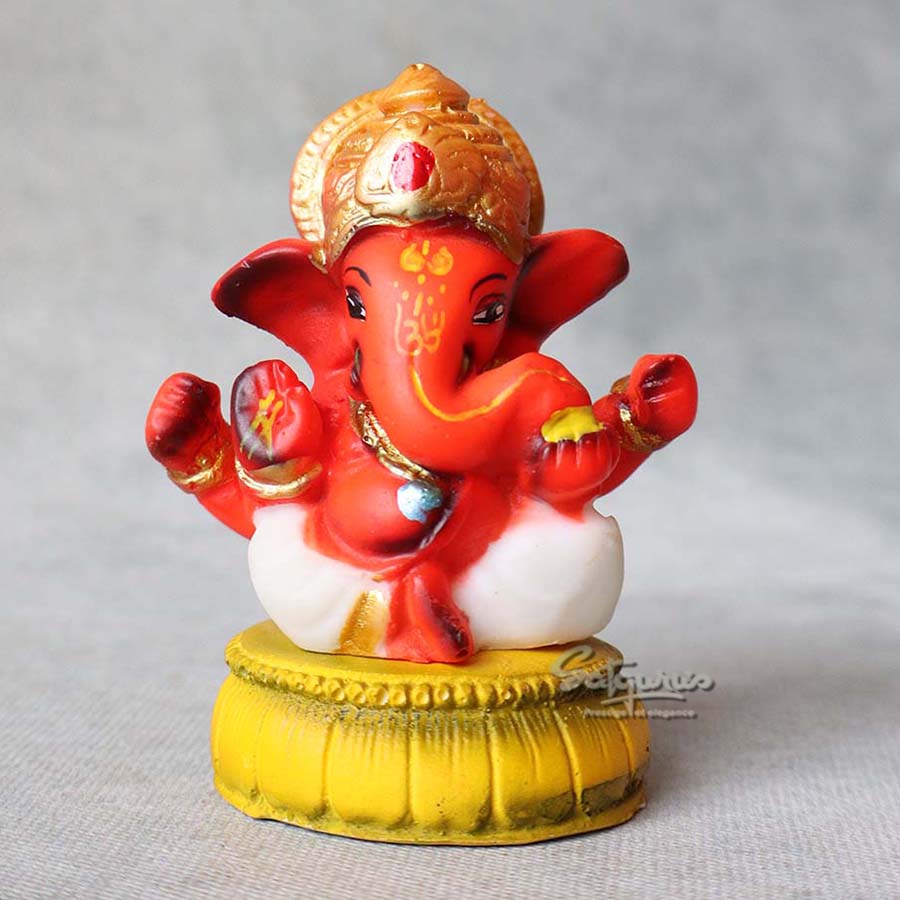 Small Mukut Ganesha By Satguru's