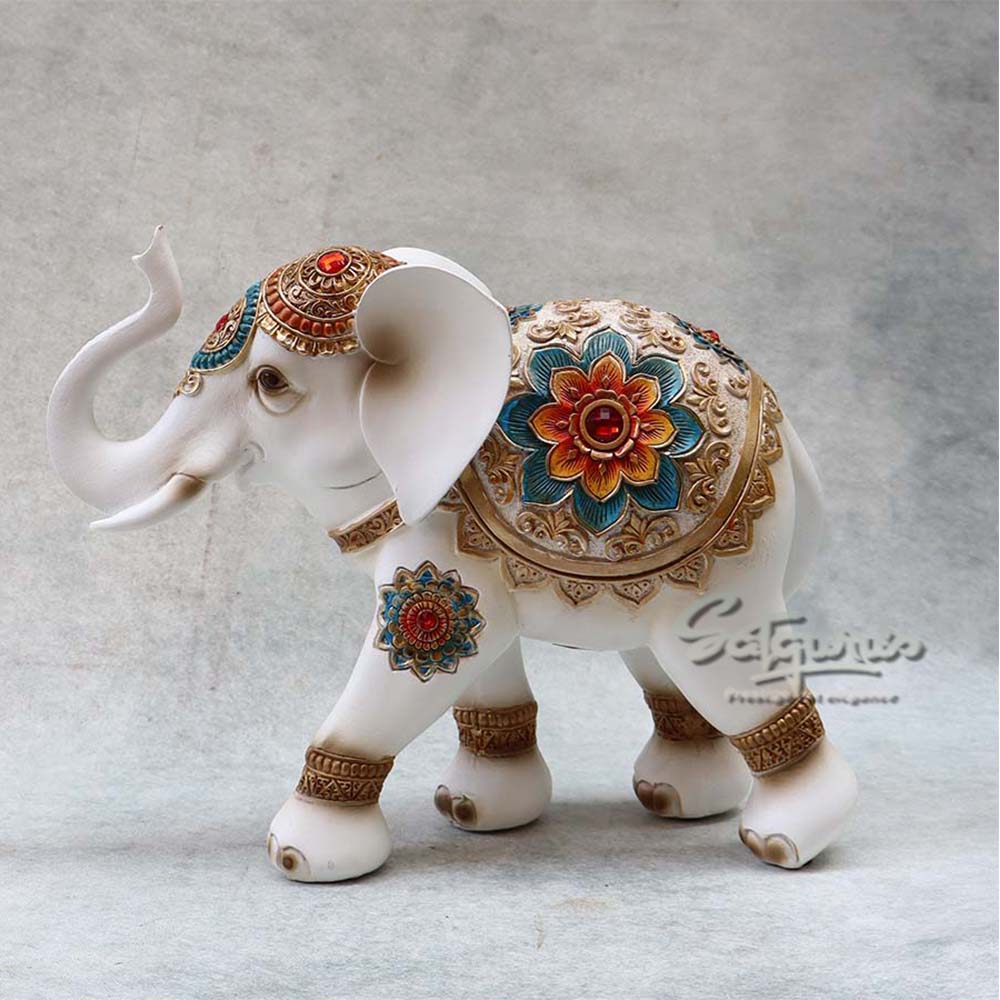 Trunk Up Elephant / Ivory By Satgurus