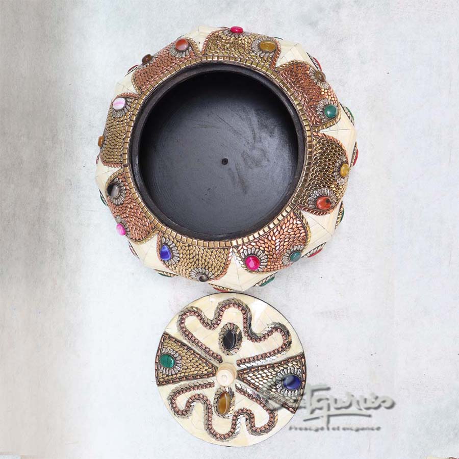 Wooden Stone Work Jewellery Box By Satgurus