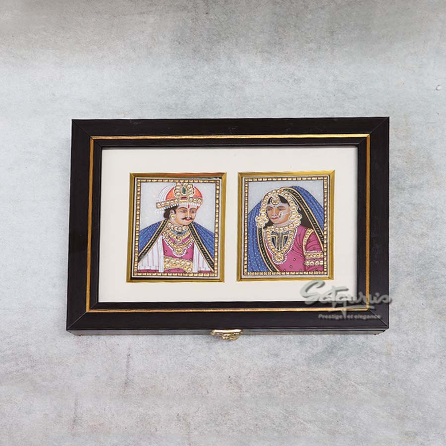 Musical Marble tile Raja Rani Jewellery Box By Satgurus