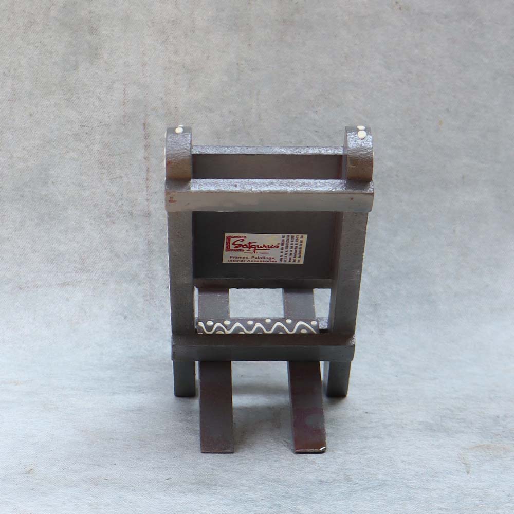 Wooden Mini Chair Mobile Stand By Satguru's