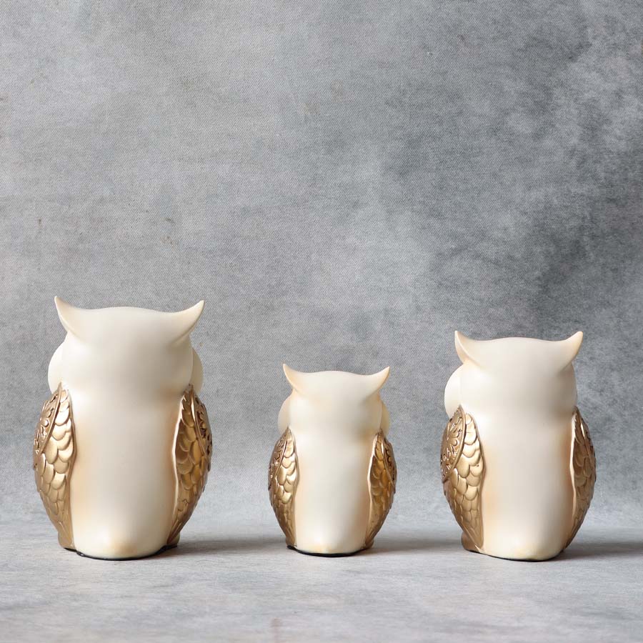 Golden Owl Family Set By Satguru's