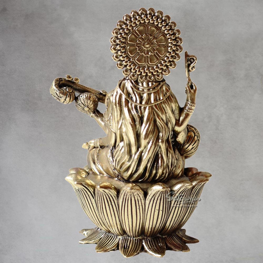 Goddess Saraswati on Lotus By Satguru's