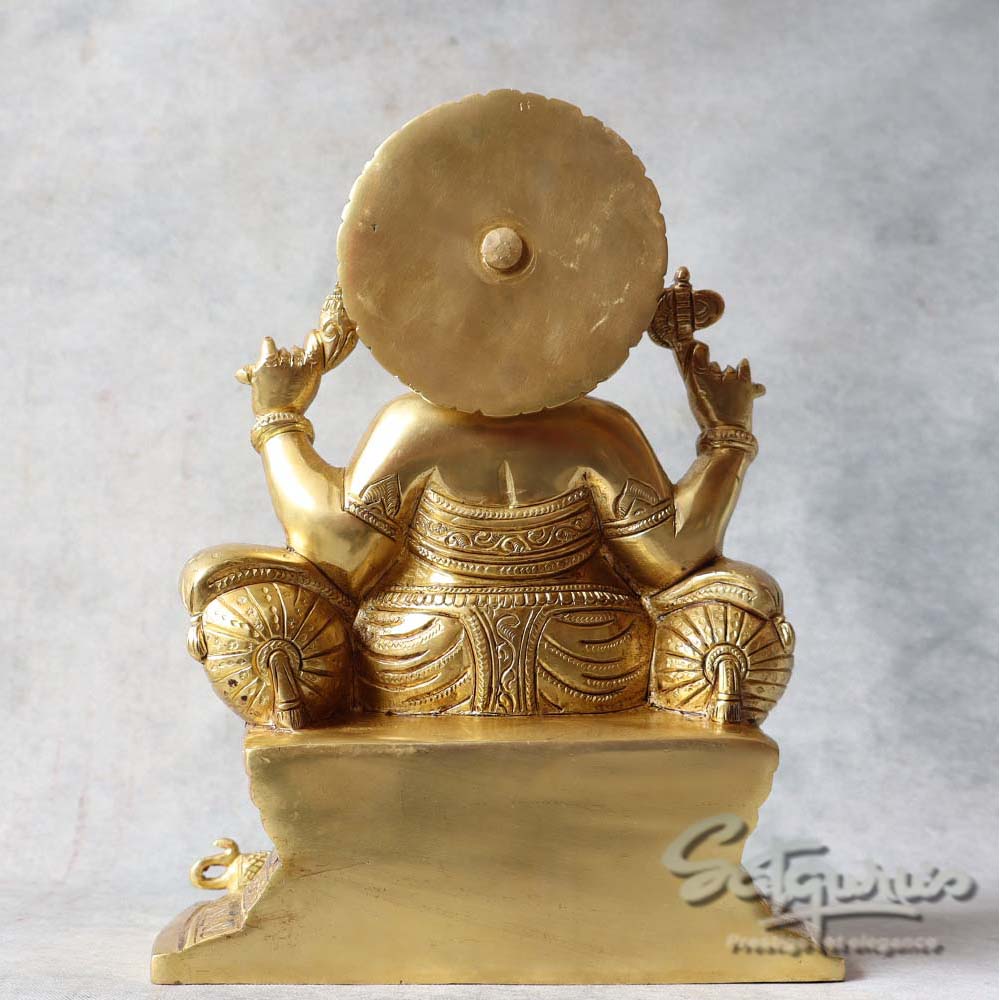 Brass Raja Ganesha BY Satgurus