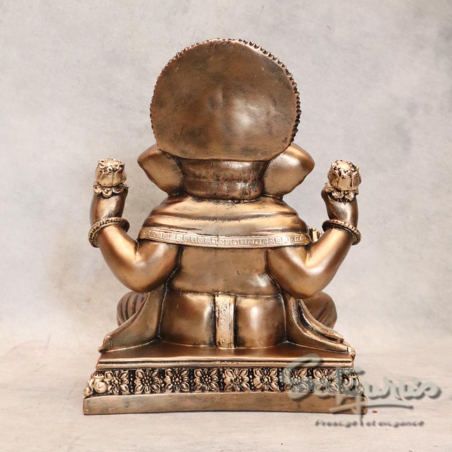 Dagdu Ganesha Metalic finish By Satguru's