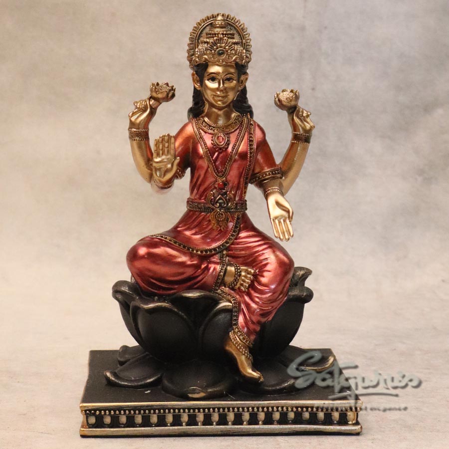 Lotus Base Laxmi Metallic Finish By Satguru's
