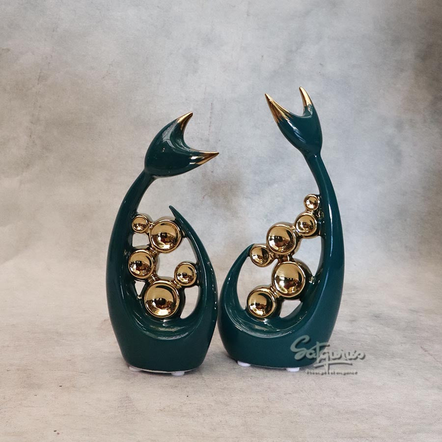 Set of 2 Fish Table Décor By Satguru's