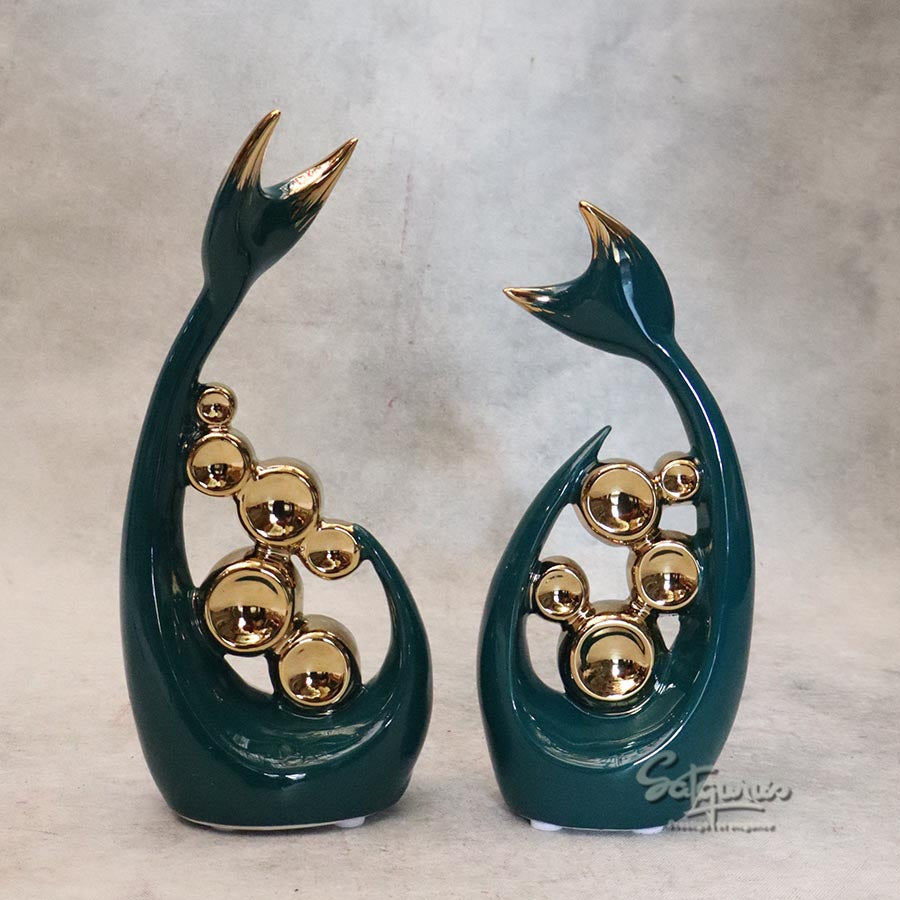 Set of 2 Fish Table Décor By Satguru's