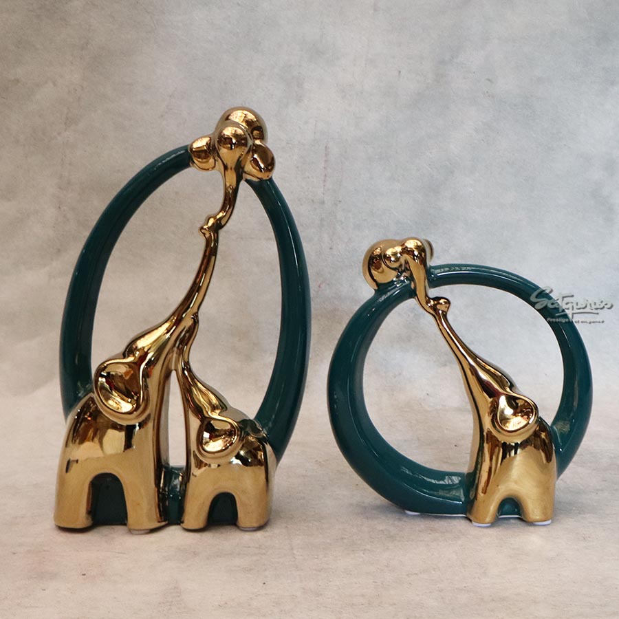 Set of 2 Elephant Table Décor By Satguru's