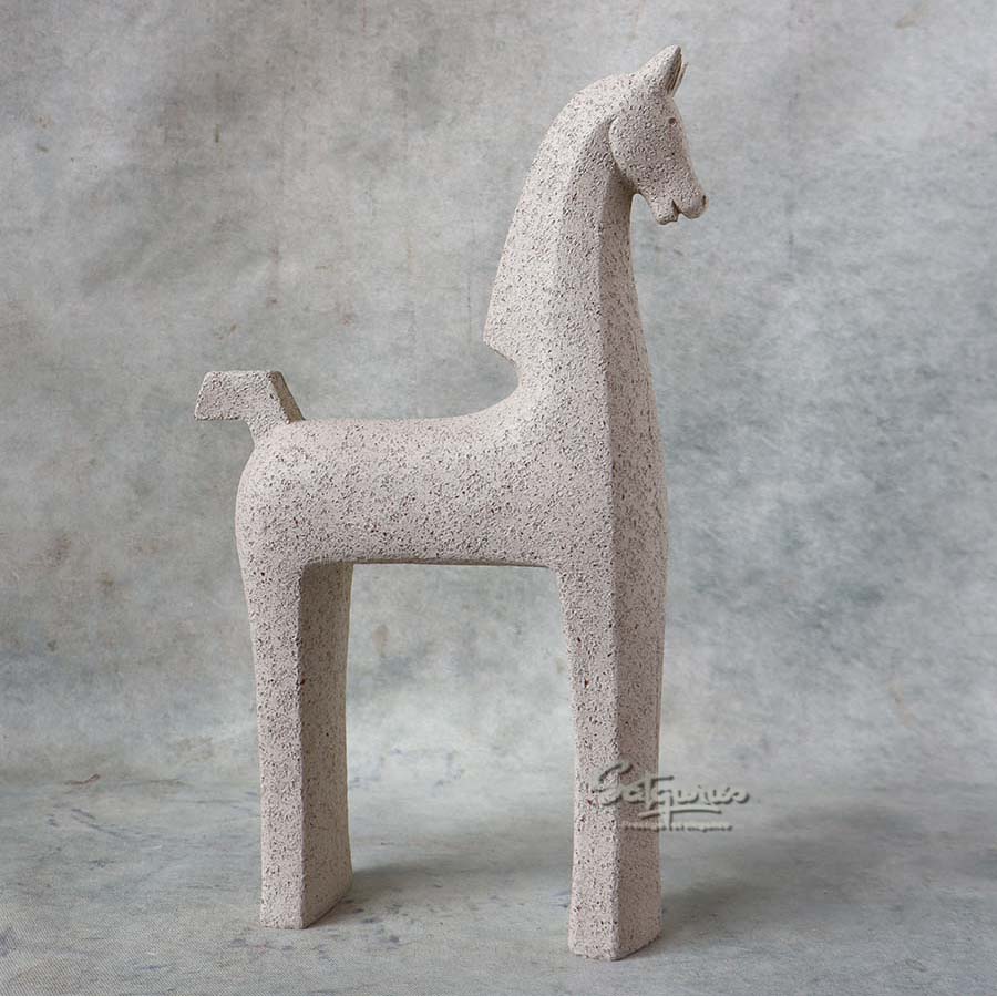 Modern Luxe Sleek Horse Figurine By Satguru's