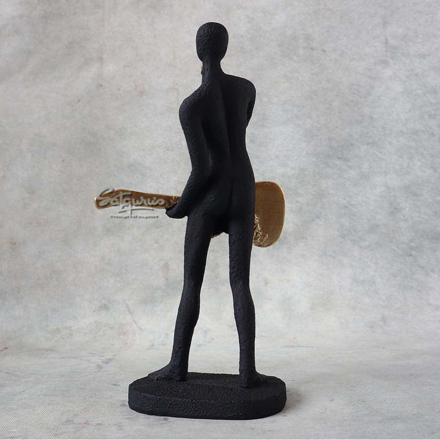 Abstract Guitar Player Figurine By Satguru's