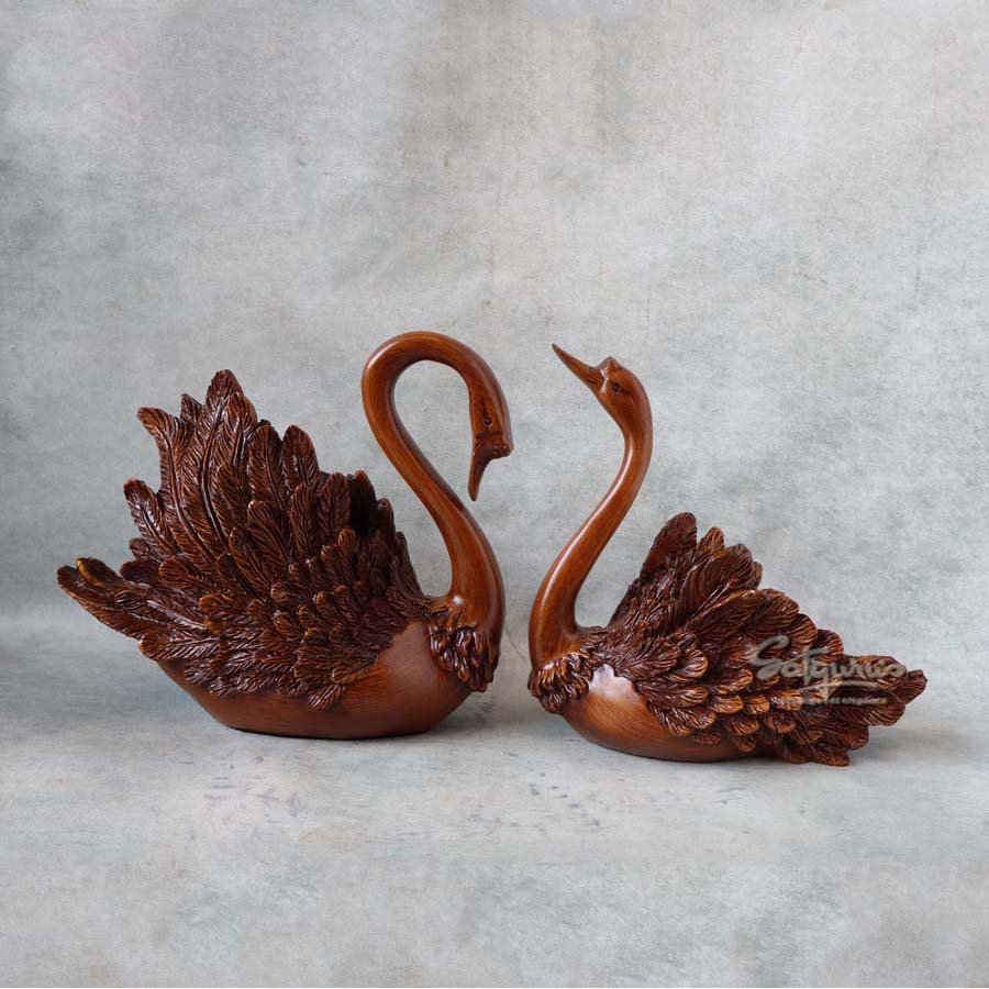 Swan Pair Brown By Satguru's