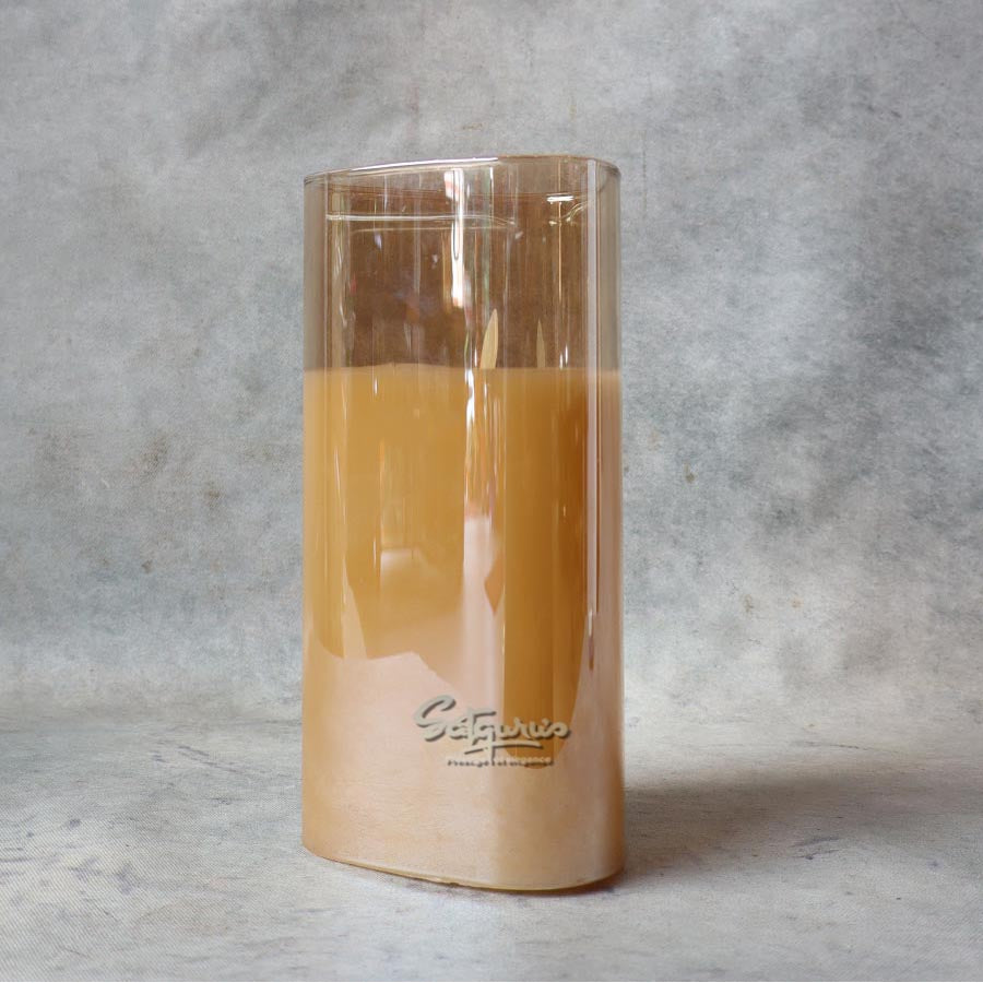 Metallic Gold Pillar Candle By Satguru's