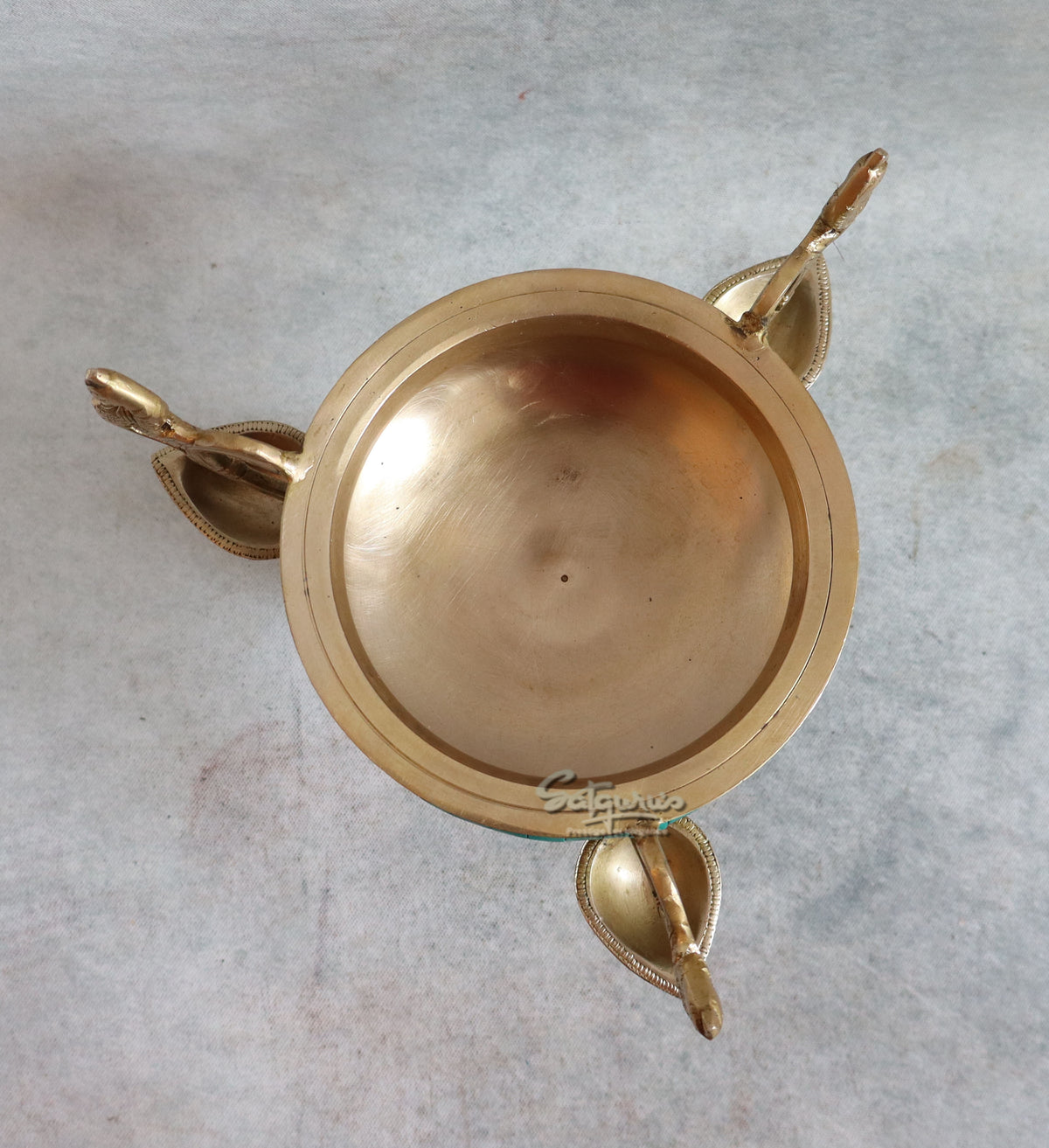 Brass Stone Work Trophy Urli By Satguru's