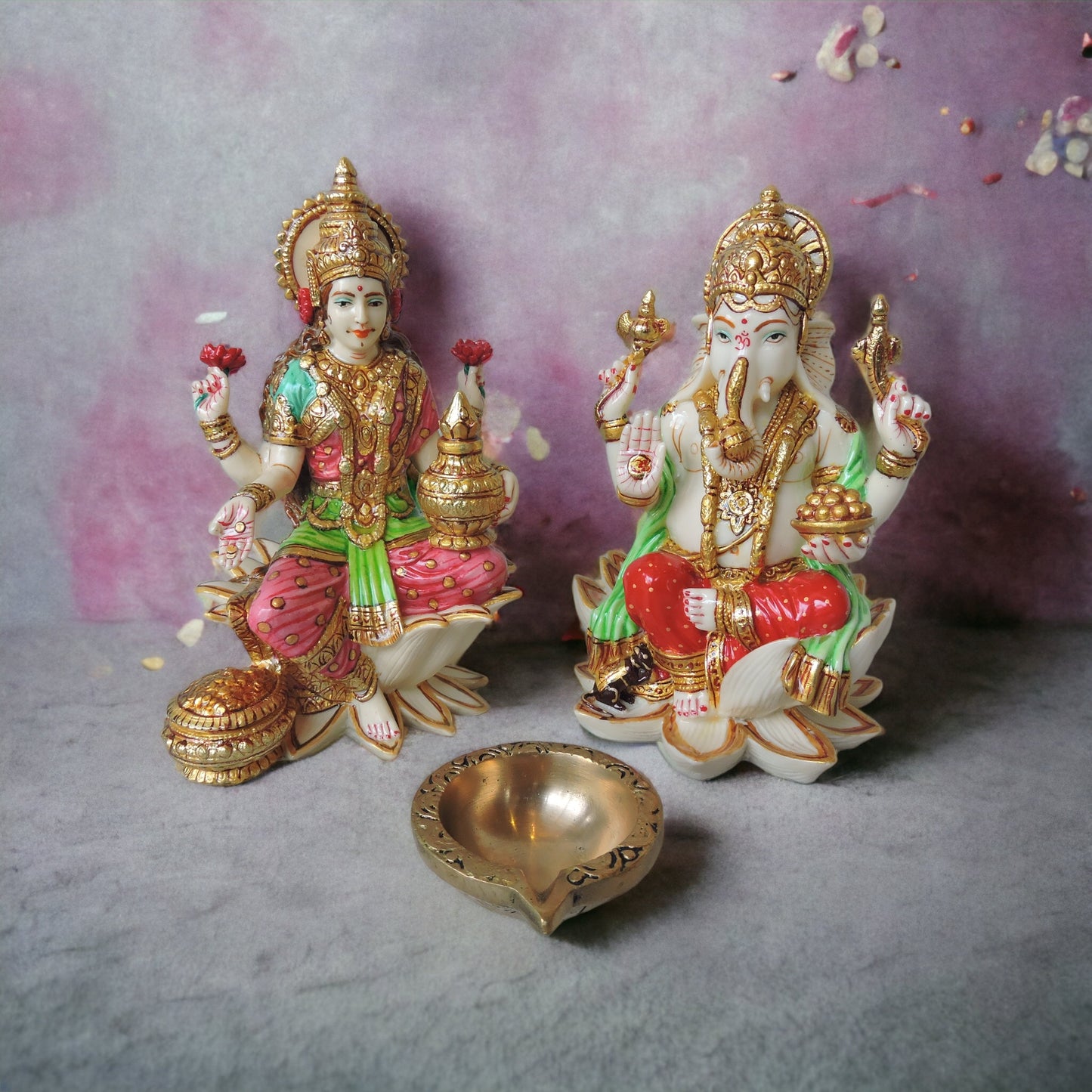 Laxmi On Lotus Base by Satgurus