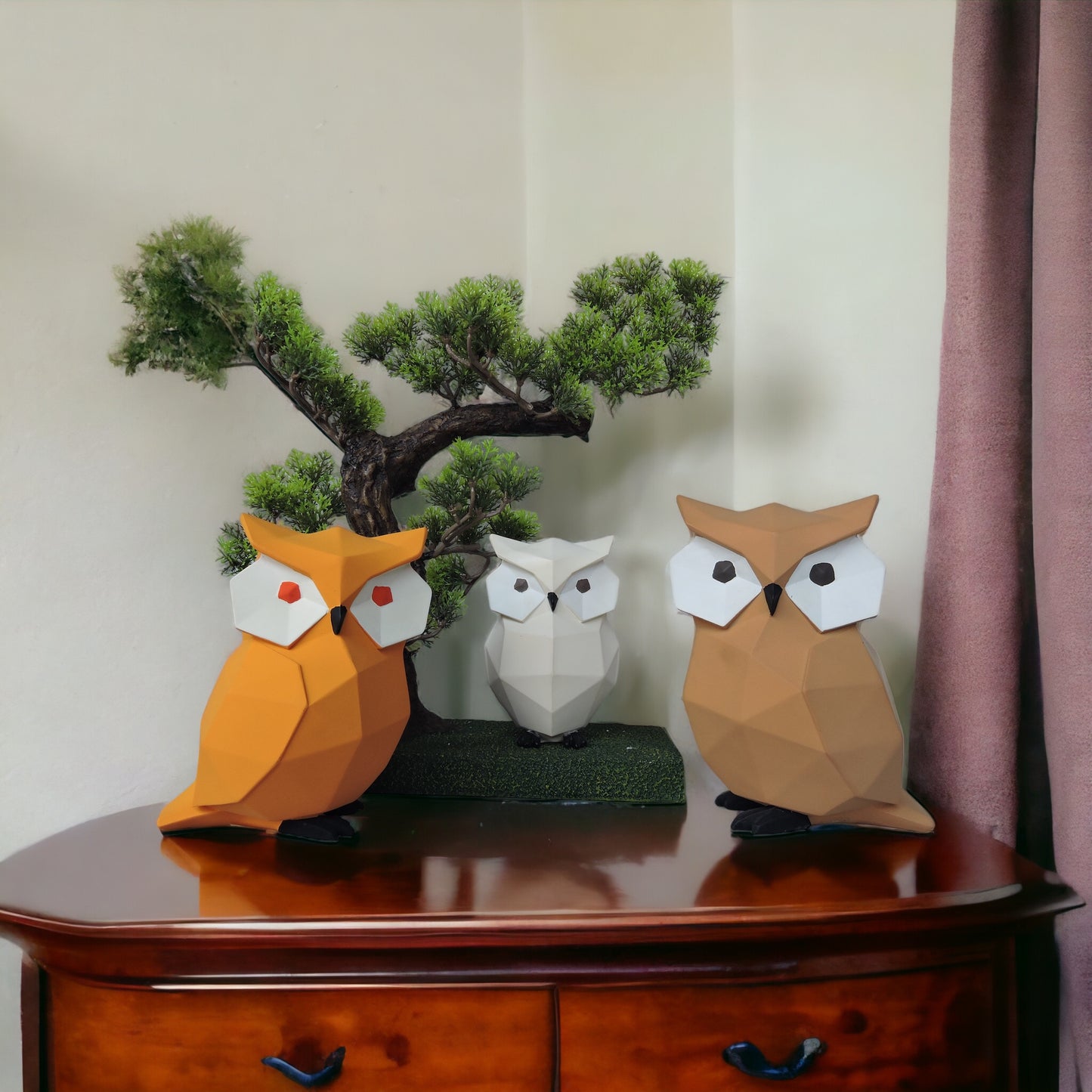 Modern Geometric Owl - Big by Satgurus