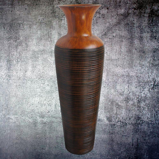 Wooden Fine Bottle Des Pot / Medium  by Satgurus