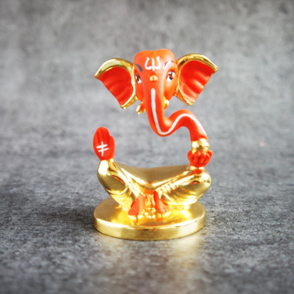 abstract-laddu-ganesha-orange-gold-by-satgurus