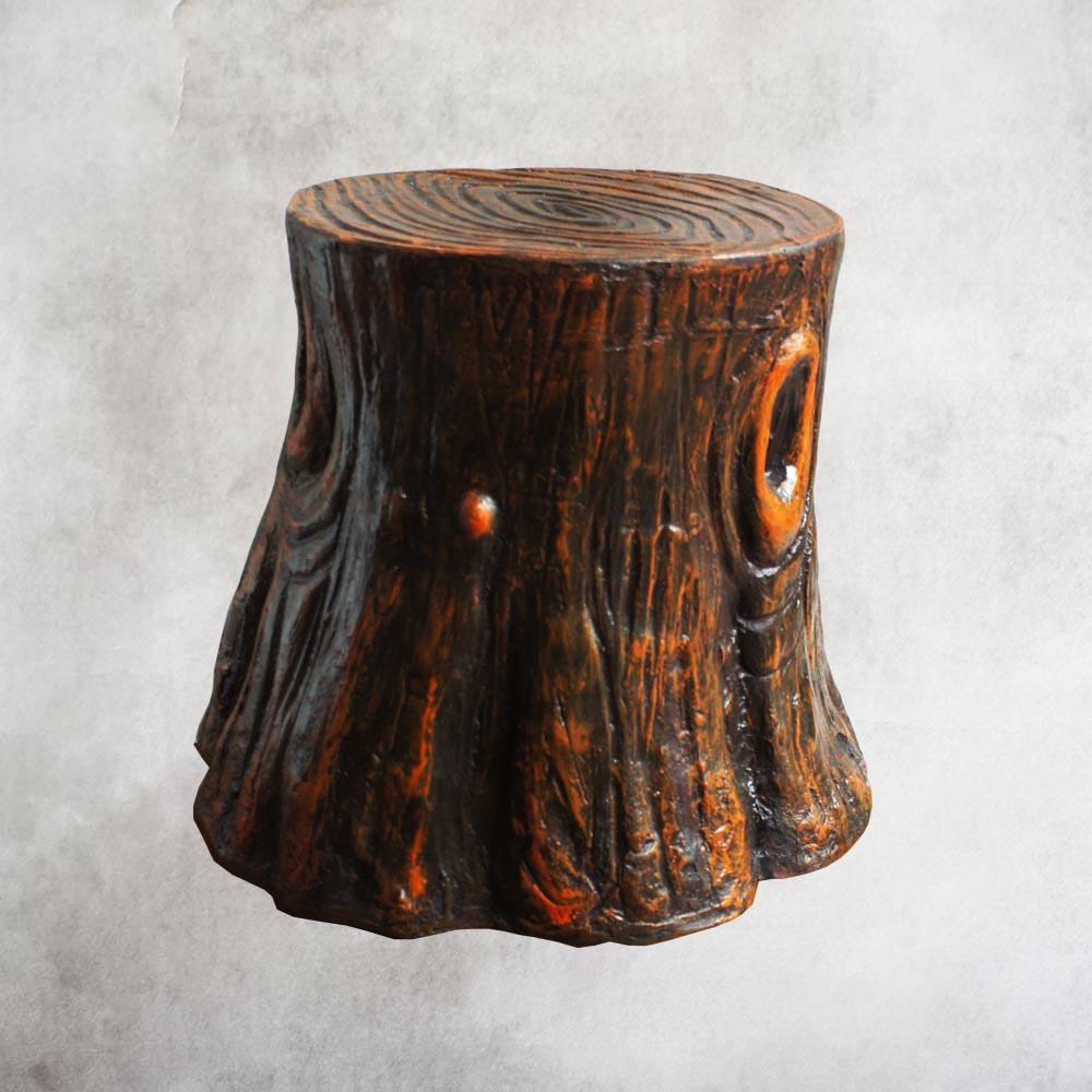 Sitting Log Stool Small / Dark Brown by Satgurus