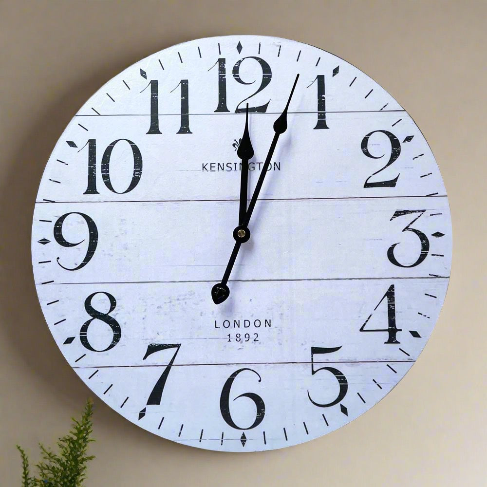 White Paris Wall Clock - By Satgurus