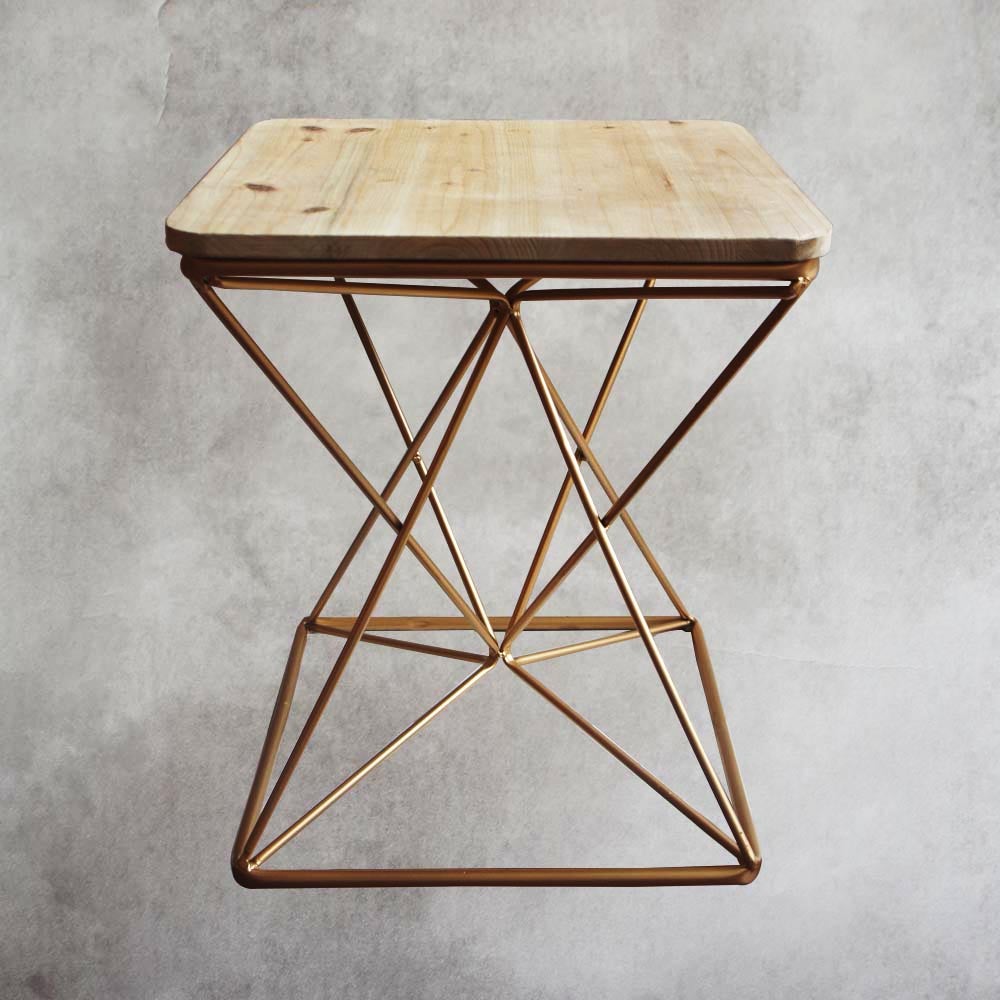 Wooden Top Stool by Satgurus