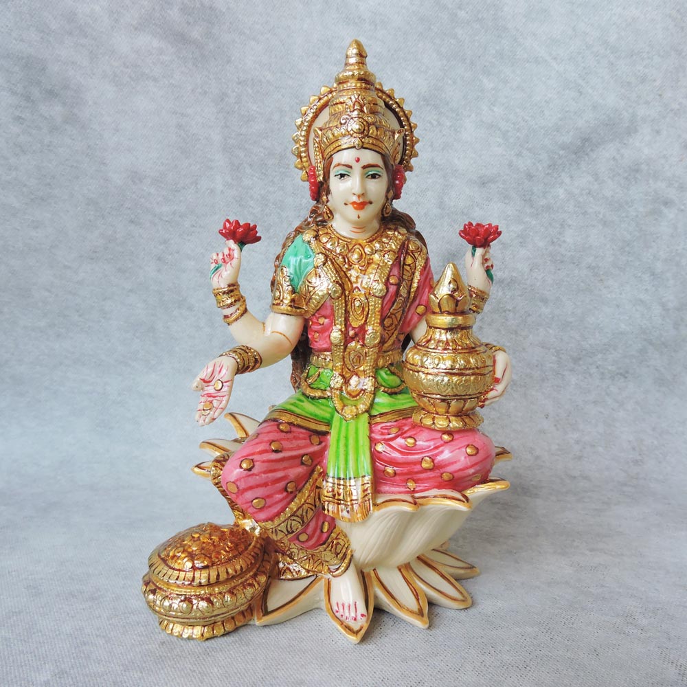 Laxmi On Lotus Base by Satgurus
