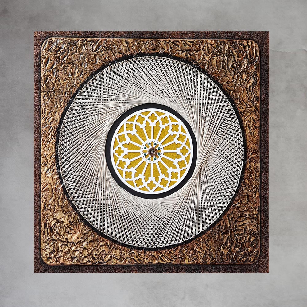 ABS Emb Led Wall Décor Square By Satgurus