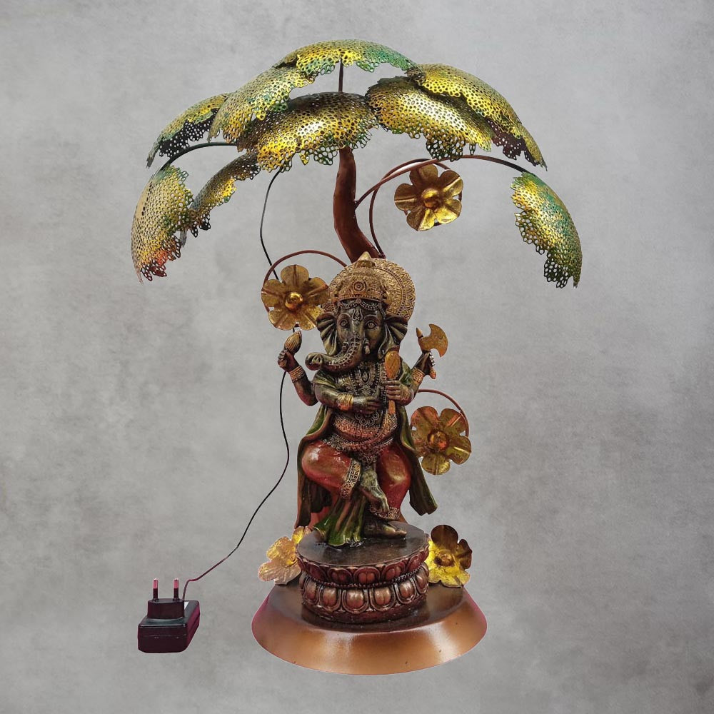 Iron Tree On Stand With Ganpati / Big by Satgurus