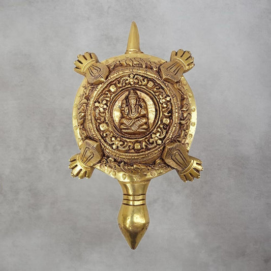 Brass Tortoise Ganesh by Satgurus