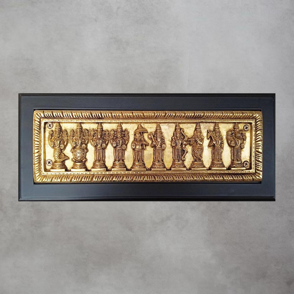 Brass Dashavatar Frame by Satgurus