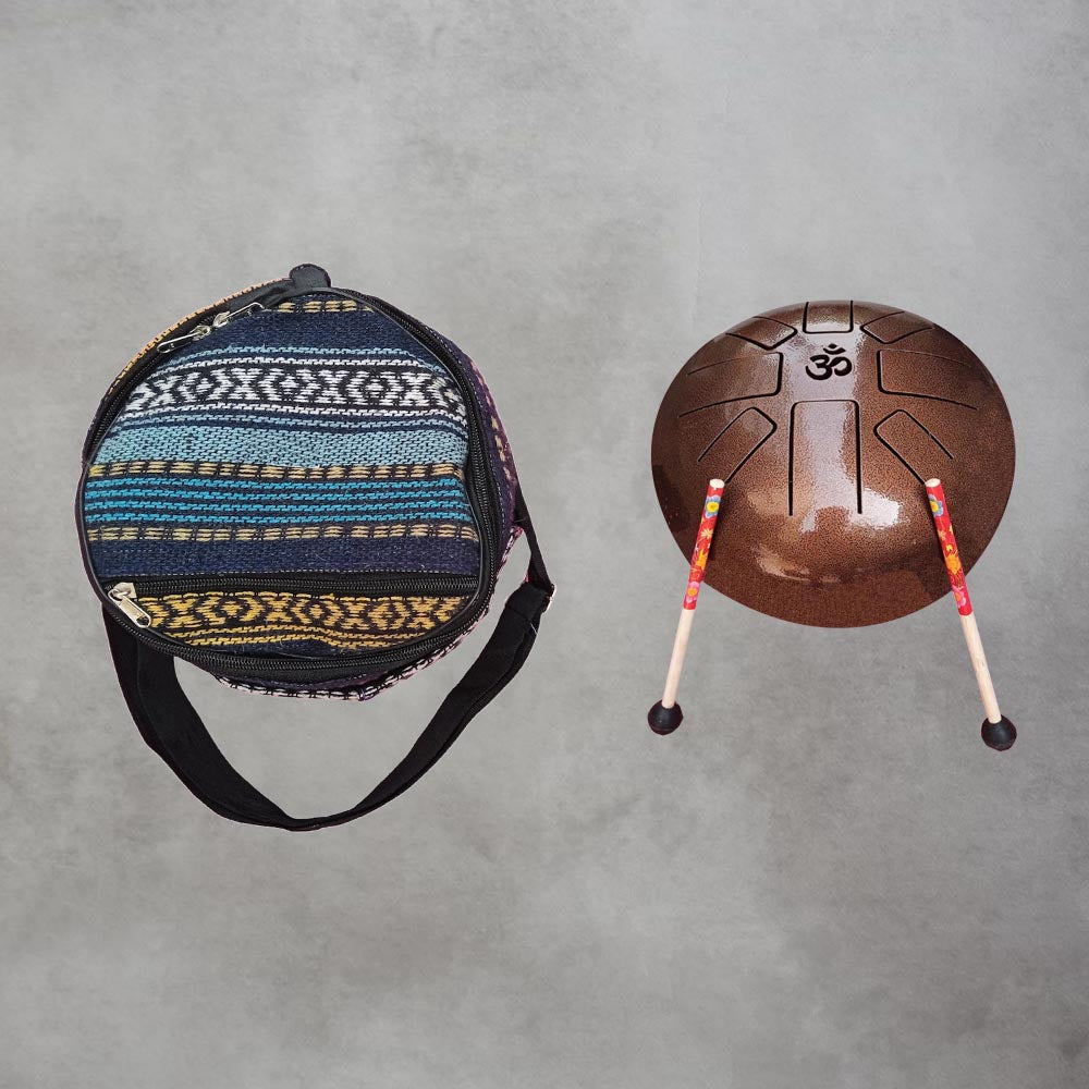 Happy Drum or Tibetan Tongue Drum Bronze finish by Satgurus