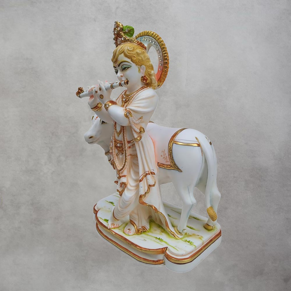 Culture Marble Krishna Standing by Satgurus