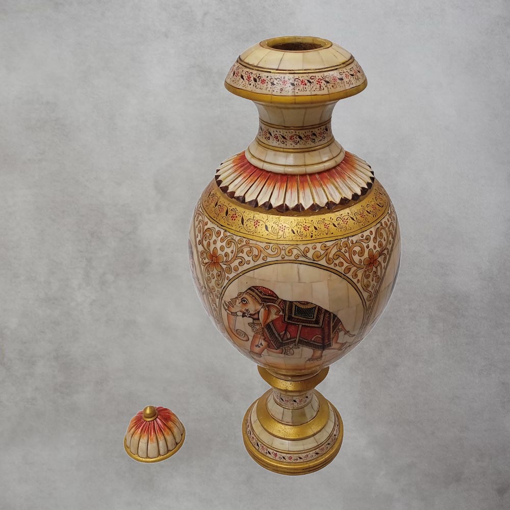 Bone Flower Pot Miniature by Satgurus